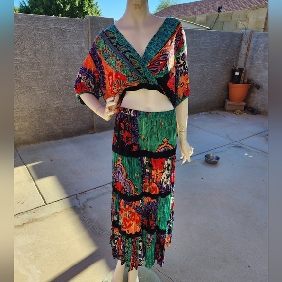 RARE VINTAGE Gypsy Boho‎ Skirt Set - Picture 10 of 10